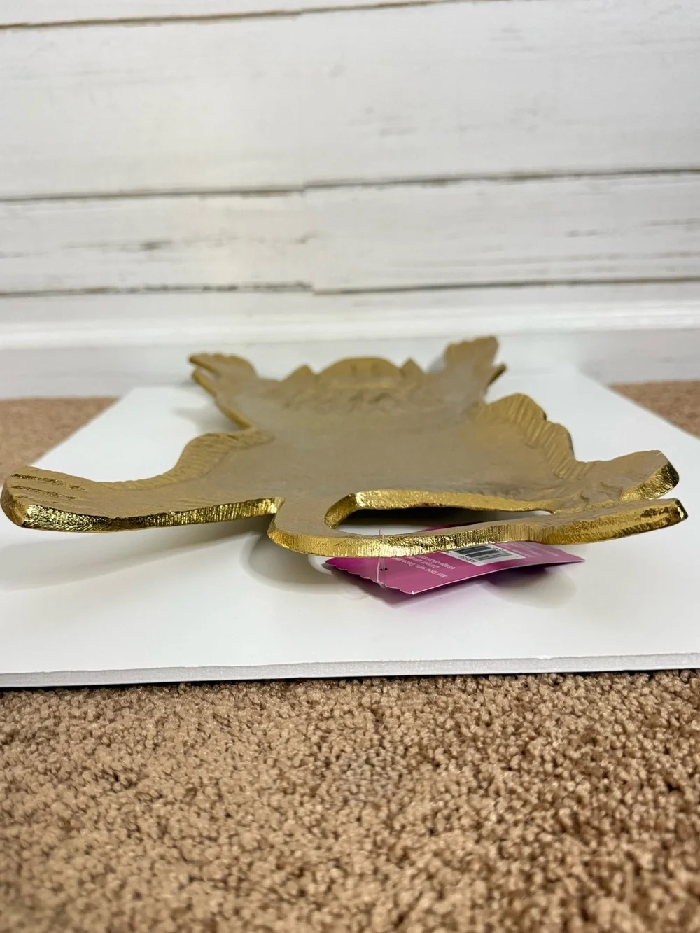Ashland Gold Bear Rug Decorative Tray | Pink Jungle Collection | Cast Aluminum A